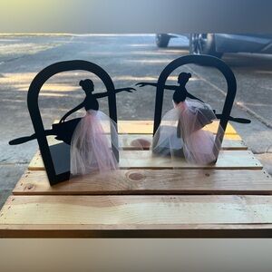 Steel Ballerina Bookends (pair of 2)